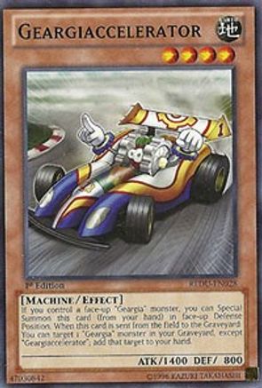 Geargiaccelerator (REDU-EN028) - Return of the Duelist Unlimited Return of the Duelist Yugioh Single  Squirtle Squad Card Shop.