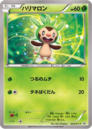Chespin - 034/XY-P (034/XY-P) - XYP XY Promos XY-P: XY Promos Pokemon Japanese Single  Squirtle Squad Card Shop.