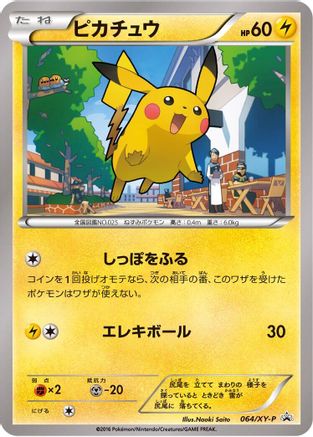 Pikachu - 064/XY-P (064/XY-P) - XYP XY Promos XY-P: XY Promos Pokemon Japanese Single  Squirtle Squad Card Shop.