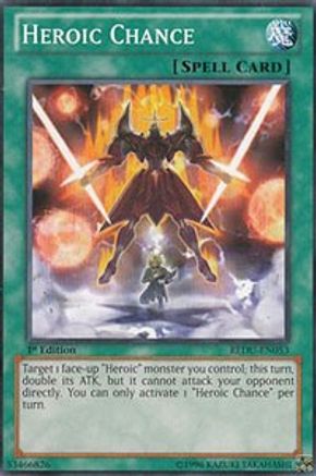 Heroic Chance (REDU-EN053) - Return of the Duelist Unlimited Return of the Duelist Yugioh Single  Squirtle Squad Card Shop.