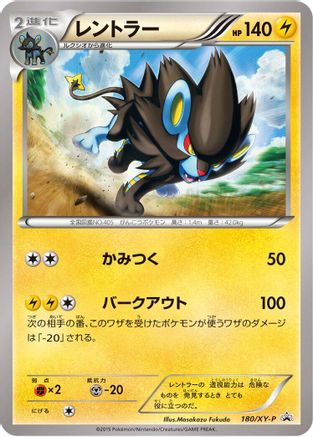 Luxray - 180/XY-P (180/XY-P) - XYP XY Promos XY-P: XY Promos Pokemon Japanese Single  Squirtle Squad Card Shop.