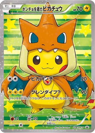 Poncho-wearing Pikachu - 208/XY-P (208/XY-P) - XYP XY Promos Holofoil XY-P: XY Promos Pokemon Japanese Single  Squirtle Squad Card Shop.