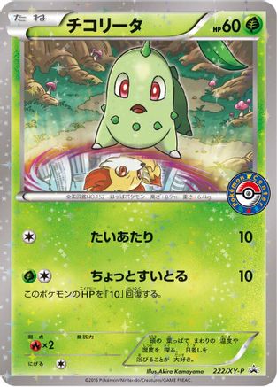 Chikorita - 222/XY-P (222/XY-P) - XYP XY Promos Holofoil XY-P: XY Promos Pokemon Japanese Single  Squirtle Squad Card Shop.