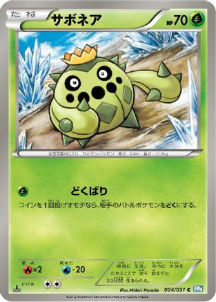 Cacnea (004/051) - BW8 Thunder Knuckle Unlimited BW8: Thunder Knuckle Pokemon Japanese Single  Squirtle Squad Card Shop.
