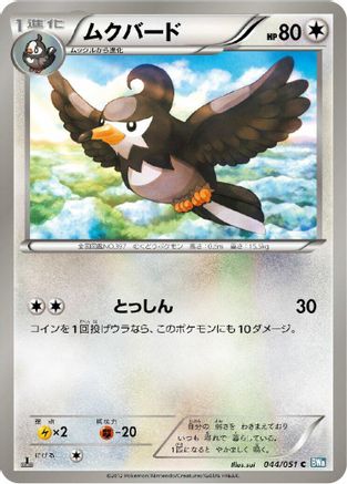 Staravia (044/051) - BW8 Thunder Knuckle 1st Edition BW8: Thunder Knuckle Pokemon Japanese Single  Squirtle Squad Card Shop.