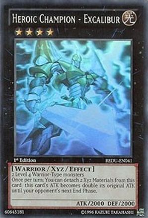 Heroic Champion - Excalibur (Ghost Rare) (REDU-EN041) - Return of the Duelist 1st Edition Return of the Duelist Yugioh Single  Squirtle Squad Card Shop.
