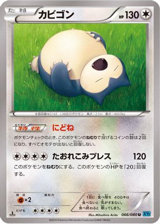 Snorlax (066/080) - XY2 Wild Blaze Unlimited XY2: Wild Blaze Pokemon Japanese Single  Squirtle Squad Card Shop.