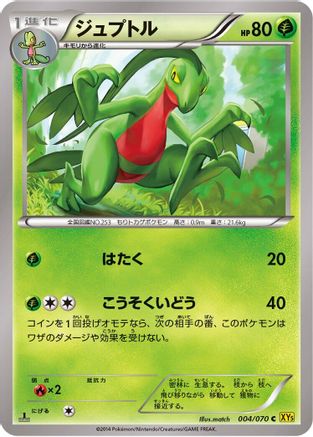 Grovyle (004/070) - XY5Bg Gaia Volcano Unlimited XY5-Bg: Gaia Volcano Pokemon Japanese Single  Squirtle Squad Card Shop.