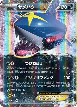 Sharpedo EX - 044/070 (044/070) - XY5Bt Tidal Storm 1st Edition Holofoil XY5-Bt: Tidal Storm Pokemon Japanese Single  Squirtle Squad Card Shop.