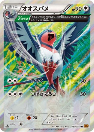 Swellow - 058/078 (058/078) - XY6 Emerald Break 1st Edition Holofoil XY6: Emerald Break Pokemon Japanese Single  Squirtle Squad Card Shop.