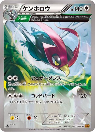 Unfezant - 067/078 (067/078) - XY6 Emerald Break Unlimited XY6: Emerald Break Pokemon Japanese Single  Squirtle Squad Card Shop.