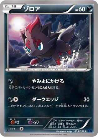 Zorua (035/059) - XY8Bb Blue Shock 1st Edition XY8-Bb: Blue Shock Pokemon Japanese Single  Squirtle Squad Card Shop.