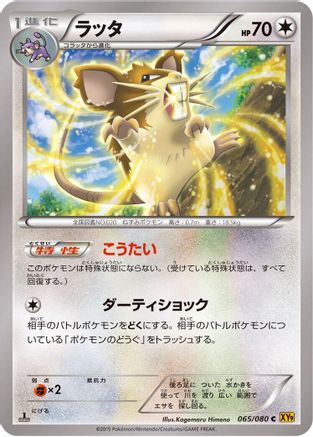 Raticate (065/080) - XY9 Rage of the Broken Heavens 1st Edition XY9: Rage of the Broken Heavens Pokemon Japanese Single  Squirtle Squad Card Shop.