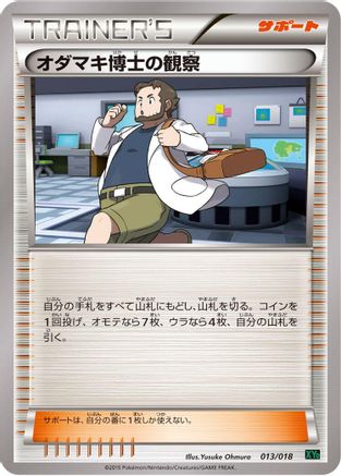 Professor Birch's Observations (013/018) - XYD M RayquazaEX Mega Battle Deck XYD: M Rayquaza-EX Mega Battle Deck Pokemon Japanese Single  Squirtle Squad Card Shop.