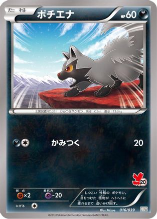 Poochyena (016/039) - XY Beginning Set XY Beginning Set Pokemon Japanese Single  Squirtle Squad Card Shop.