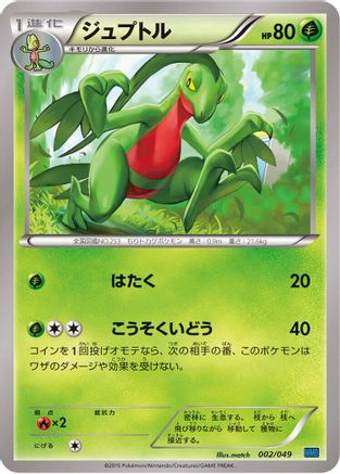 Grovyle (002/049) - M Master Deck Build Box Speed Style M Master Deck Build Box Speed Style Pokemon Japanese Single  Squirtle Squad Card Shop.