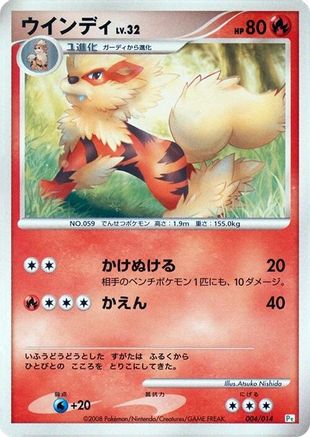 Arcanine (004/014) - DPt Gift Box Turtwig DPt Gift Box (Turtwig) Pokemon Japanese Single  Squirtle Squad Card Shop.