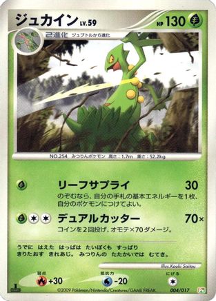 Sceptile (004/017) - Arceus LVX Deck Grass  Fire 1st Edition Arceus LV.X Deck: Grass & Fire Pokemon Japanese Single  Squirtle Squad Card Shop.