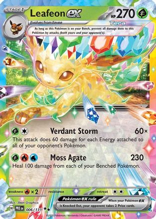 Leafeon ex 006 (H) - SV Prismatic Evolutions - DR