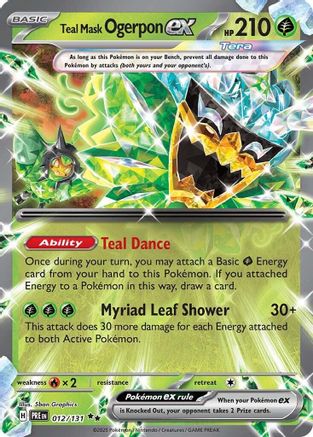Teal Mask Ogerpon ex 012/131 – Prismatic Evolutions – Holofoil Double Rare