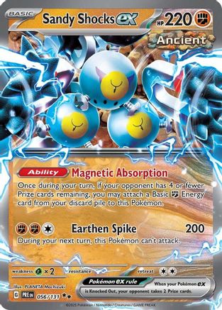 Sandy Shocks ex 056/131  - Holofoil SV Prismatic Evolutions - Double Rare SV: Prismatic Evolutions Pokemon Single  Squirtle Squad Card Shop.