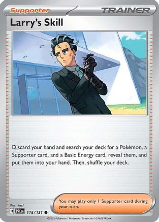 Larry's Skill 115/131  SV Prismatic Evolutions - Common SV: Prismatic Evolutions Pokemon Single  Squirtle Squad Card Shop.