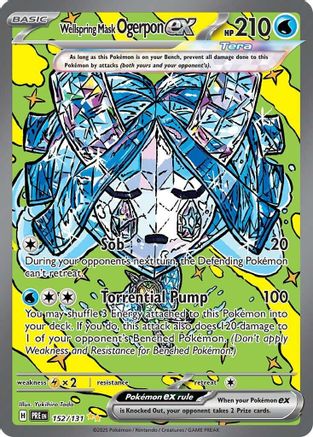 Wellspring Mask Ogerpon ex 152/131 - Holofoil SV Prismatic Evolutions - Special Illustration Rare