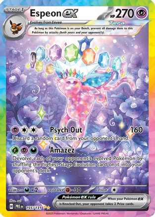 Espeon ex 155/131 - Holofoil SV Prismatic Evolutions - Special Illustration Rare