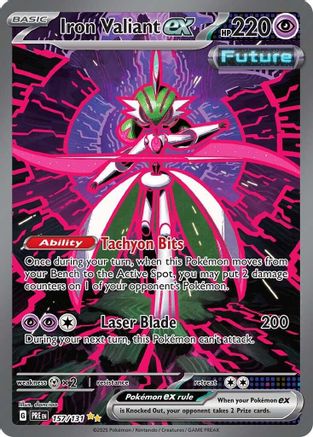 Iron Valiant ex 157  - Holofoil SV Prismatic Evolutions - Special Illustration Rare SV: Prismatic Evolutions Pokemon Single  Squirtle Squad Card Shop.