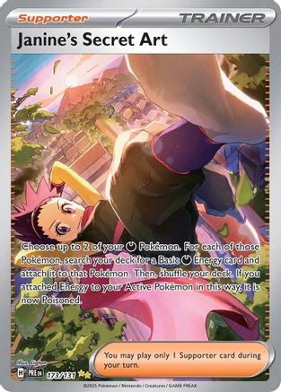 Janine's Secret Art 173/131  - Holofoil SV Prismatic Evolutions - Special Illustration Rare SV: Prismatic Evolutions Pokemon Single  Squirtle Squad Card Shop.