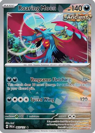 Roaring Moon (Poke Ball Pattern) 065  - Holofoil SV Prismatic Evolutions - Rare SV: Prismatic Evolutions Pokemon Single  Squirtle Squad Card Shop.