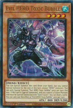 Evil HERO Toxic Bubble (SUDA-EN001) - Supreme Darkness 1st Edition Supreme Darkness Yugioh Single  Squirtle Squad Card Shop.