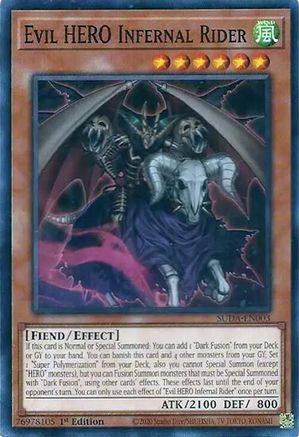 Evil HERO Infernal Rider (SUDA-EN003) - Supreme Darkness 1st Edition Supreme Darkness Yugioh Single  Squirtle Squad Card Shop.