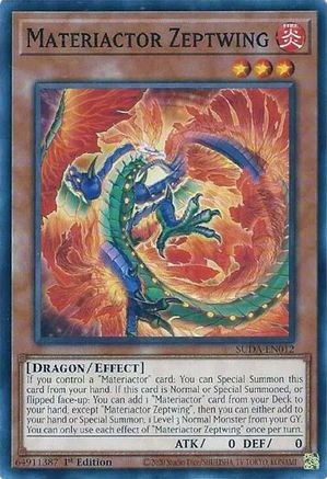 Materiactor Zeptwing (SUDA-EN012) - Supreme Darkness 1st Edition Supreme Darkness Yugioh Single  Squirtle Squad Card Shop.
