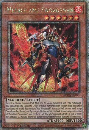 Metalflame Swordsman (Quarter Century Secret Rare) (SUDA-EN014) - Supreme Darkness 1st Edition Supreme Darkness Yugioh Single  Squirtle Squad Card Shop.