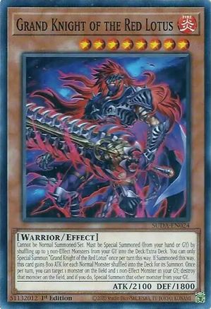Grand Knight of the Red Lotus (SUDA-EN024) - Supreme Darkness 1st Edition Supreme Darkness Yugioh Single  Squirtle Squad Card Shop.