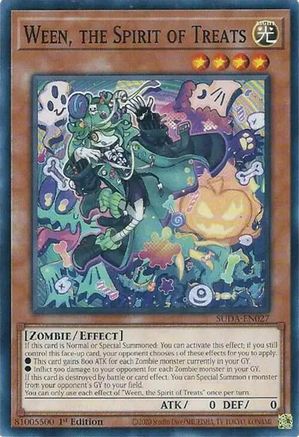 Ween, the Spirit of Treats (SUDA-EN027) - Supreme Darkness 1st Edition Supreme Darkness Yugioh Single  Squirtle Squad Card Shop.