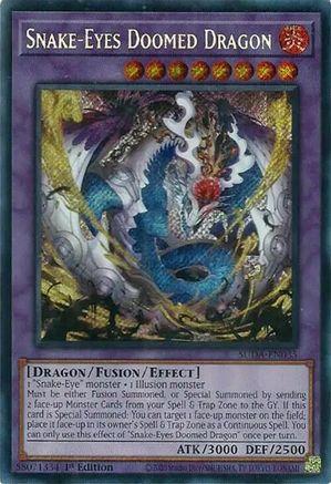 Snake-Eyes Doomed Dragon (SUDA-EN035) - Supreme Darkness 1st Edition Supreme Darkness Yugioh Single  Squirtle Squad Card Shop.