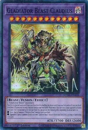 Gladiator Beast Claudius (SUDA-EN038) - Supreme Darkness 1st Edition Supreme Darkness Yugioh Single  Squirtle Squad Card Shop.
