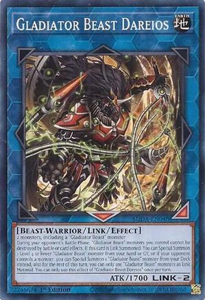Gladiator Beast Dareios (SUDA-EN048) - Supreme Darkness 1st Edition Supreme Darkness Yugioh Single  Squirtle Squad Card Shop.