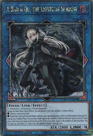 A Bao A Qu, the Lightless Shadow (Quarter Century Secret Rare) (SUDA-EN049) - Supreme Darkness 1st Edition Supreme Darkness Yugioh Single  Squirtle Squad Card Shop.