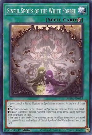 Sinful Spoils of the White Forest (SUDA-EN055) - Supreme Darkness 1st Edition Supreme Darkness Yugioh Single  Squirtle Squad Card Shop.