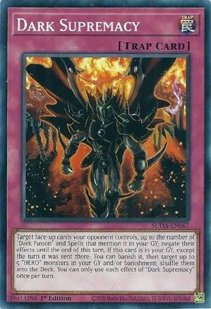Dark Supremacy (SUDA-EN067) - Supreme Darkness 1st Edition Supreme Darkness Yugioh Single  Squirtle Squad Card Shop.