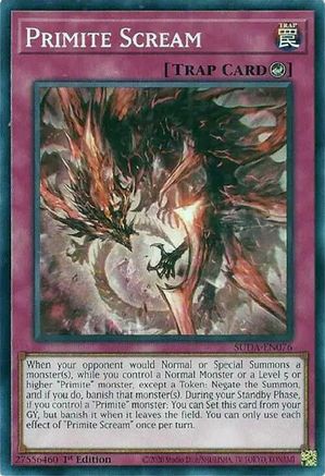 Primite Scream (SUDA-EN076) - Supreme Darkness 1st Edition Supreme Darkness Yugioh Single  Squirtle Squad Card Shop.