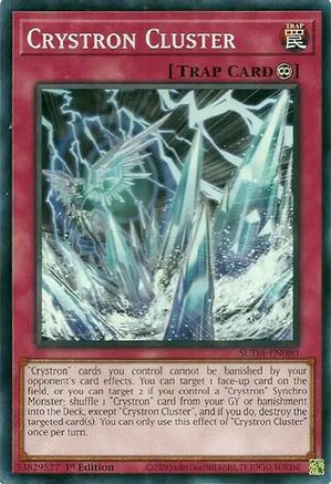 Crystron Cluster (SUDA-EN080) - Supreme Darkness 1st Edition Supreme Darkness Yugioh Single  Squirtle Squad Card Shop.