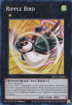 Ripple Bird (SUDA-EN088) - Supreme Darkness 1st Edition Supreme Darkness Yugioh Single  Squirtle Squad Card Shop.