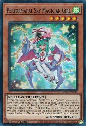 Performapal Sky Magician Girl (SUDA-EN099) - Supreme Darkness 1st Edition Supreme Darkness Yugioh Single  Squirtle Squad Card Shop.