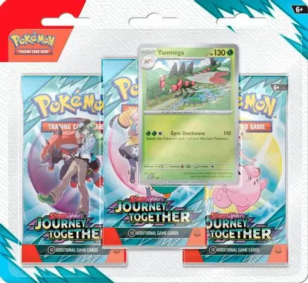 Journey Together 3 Pack Blister [Yanmega] SV09: Journey Together Pokemon Sealed  Squirtle Squad Card Shop.