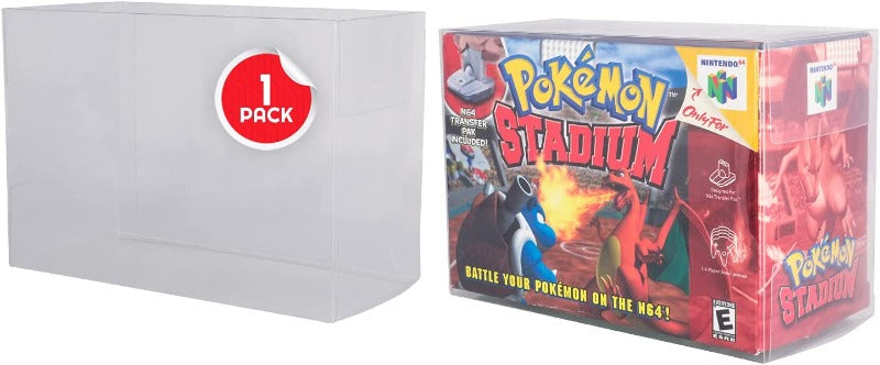 EVORETRO Nintendo N64 Pokemon Stadium PET Protectors - Pack of 1 EVORETRO Canada Protectors (K)  Squirtle Squad Card Shop.