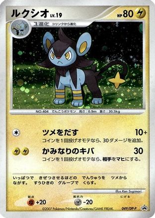 Luxio - 049/DP-P (049/DP-P) - DPP Promotional cards Holofoil DP-P Promotional cards Pokemon Japanese Single  Squirtle Squad Card Shop.